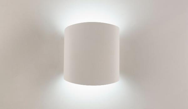 Aplique interior ASIMETRIC Redondo Blanco Mantra - Bombilla Led
