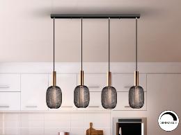 MICRON-LAMPARA 4L ORO/NEGRO - SCHULLER