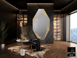 Espejo LAVERNA Grande Oro- Schuller - 180X100 cm