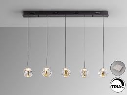 ZARIA LAMP 5L- NEGRO/ORO/TRANSP DIM - SCHULLER