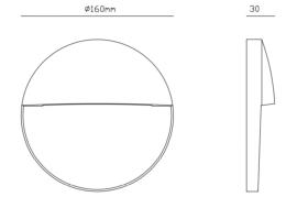 Señalizador exterior BAKER 420lm Mantra. Iluminación de exterior.