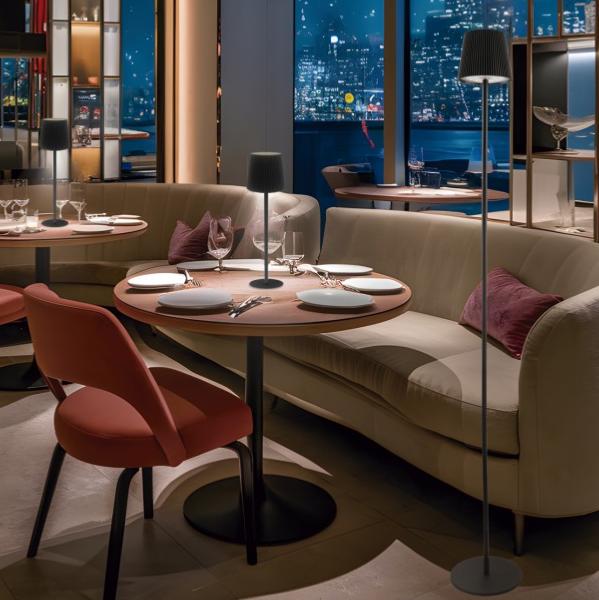 Sobremesa Sunset Negro Alemar Bateria - Iluminación LED